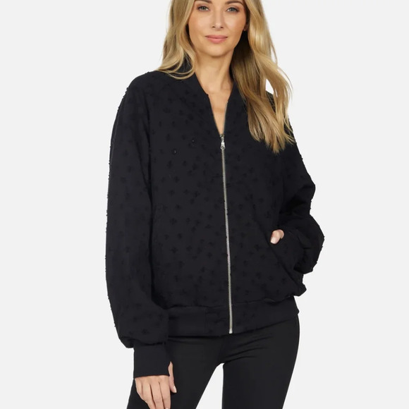 NWT Michael Lauren Credence Oversized Bomber with thumbholes - Picture 3 of 11